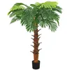 Image de vidaXL Palmier Cycas Artificiel avec Pot pour Maison Bureau Hall d'Hôtel 160 cm Vert
