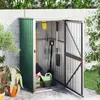 Image de vidaXL Abri à outils de jardin vert 88x89x161 cm acier galvanisé316205