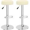 Image de vidaXL Vidaxl Tabourets De Bar Lot De 2 Crème Tissu