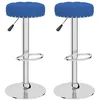 Image de vidaXL Tabourets de bar lot de 2 bleu tissu