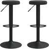 Image de vidaXL Vidaxl Tabourets De Bar 2 Pcs Noir Velours