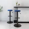 Image de vidaXL Tabourets de bar lot de 2 bleu velours333147