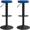 Image de vidaXL Vidaxl Tabourets De Bar Lot De 2 Bleu Velours