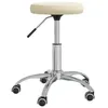 Image de vidaXL Chaise de bureau pivotante crème velours333173