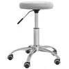 Image de vidaXL Chaise pivotante de bureau Gris clair Velours333174