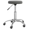 Image de vidaXL Chaise pivotante de bureau Gris foncé Velours333175