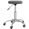 Image de vidaXL Chaise pivotante de bureau Gris foncÃ© Velours