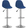Image de vidaXL Vidaxl Tabourets De Bar Lot De 2 Bleu Tissu