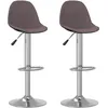 Image de vidaXL Vidaxl Tabourets De Bar Lot De 2 Taupe Tissu