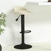 Image de vidaXL Tabouret de bar Crème Velours333589