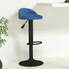 Image de vidaXL Tabouret de bar Bleu Velours333594