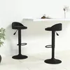 Image de vidaXL Tabourets de bar lot de 2 Noir Velours333598