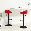 Image de vidaXL Tabourets de bar lot de 2 rouge bordeaux velours333607