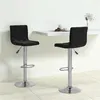Image de vidaXL Tabourets de bar lot de 2 noir velours333684