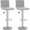 Image de vidaXL Vidaxl Tabourets De Bar Lot De 2 Gris Clair Velours