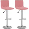 Image de vidaXL Vidaxl Tabourets De Bar 2 Pcs Rose Velours