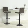 Image de vidaXL Tabourets de bar lot de 2 gris foncé velours333732