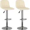 Image de vidaXL Vidaxl Tabourets De Bar Lot De 2 Crème Tissu