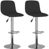 Image de vidaXL Vidaxl Tabourets De Bar 2 Pcs Noir Tissu