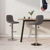 Image de vidaXL Tabourets de bar lot de 2 taupe tissu333954