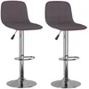 Image de vidaXL Vidaxl Tabourets De Bar Lot De 2 Taupe Tissu