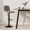 Image de vidaXL Tabouret de bar Gris clair Velours333980