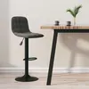 Image de vidaXL Tabouret de bar Gris foncé Velours333981