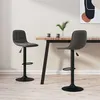 Image de vidaXL Tabourets de bar lot de 2 gris foncé velours333992