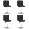 Image de Vidaxl Chaises De Salle Ã  manger 4 Pcs Noir Similicuir