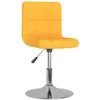 Image de vidaXL Vidaxl Tabouret De Bar Pivotant Jaune Tissu