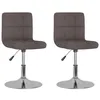 Image de Vidaxl Chaises Pivotantes De Salle Ã  manger 2 Pcs Taupe Tissu