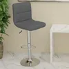 Image de vidaXL Tabouret de bar Gris Similicuir334224