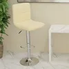 Image de vidaXL Tabouret de bar Crème Tissu334231