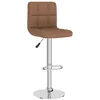Image de vidaXL Tabouret de bar Marron Tissu334232