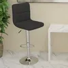 Image de vidaXL Tabouret de bar Noir Tissu334235