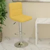 Image de vidaXL Tabouret de bar Jaune moutarde Tissu334236