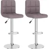 Image de vidaXL Vidaxl Tabourets De Bar 2 Pcs Taupe Tissu