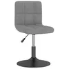 Image de vidaXL Tabouret de bar pivotant Gris clair Velours