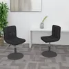 Image de vidaXL Chaises pivotantes à manger lot de 2 noir velours334260