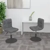 Image de vidaXL Chaises pivotantes à manger lot de 2 gris foncé velours334264