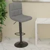 Image de vidaXL Tabouret de bar Gris clair Tissu334272