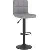 Image de vidaXL Vidaxl Tabouret De Bar Gris Clair Tissu