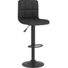 Image de vidaXL Vidaxl Tabouret De Bar Noir Tissu