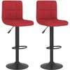 Image de vidaXL Vidaxl Tabourets De Bar 2 Pcs Rouge Bordeaux Tissu