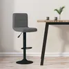 Image de vidaXL Tabouret de bar Gris foncé Velours334295