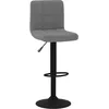 Image de vidaXL Vidaxl Tabouret De Bar Gris Foncé Velours