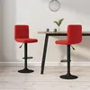 Image de vidaXL Tabourets de bar lot de 2 rouge bordeaux velours