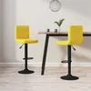 Image de vidaXL Tabourets de bar lot de 2 jaune moutarde velours334312