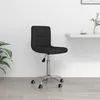 Image de vidaXL Chaise pivotante de bureau Noir Tissu334319