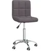 Image de vidaXL Vidaxl Chaise Pivotante De Bureau Taupe Tissu